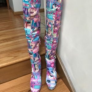 Sugar Thrillz Thigh High Platform Boots